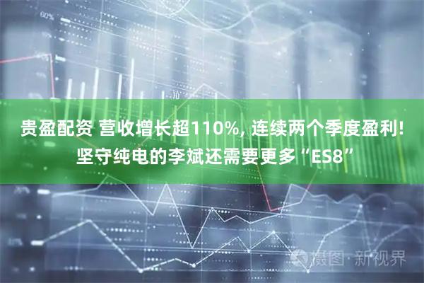 贵盈配资 营收增长超110%, 连续两个季度盈利! 坚守纯电的李斌还需要更多“ES8”