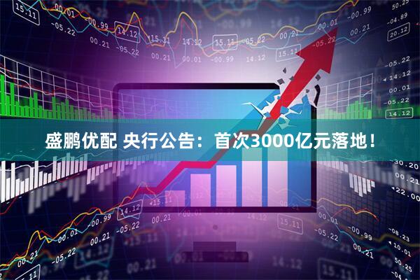 盛鹏优配 央行公告：首次3000亿元落地！